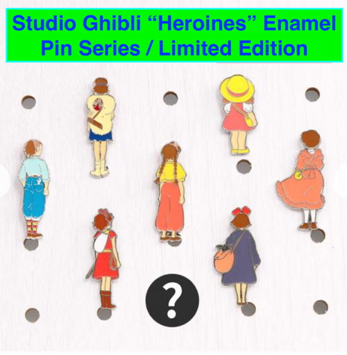 Studio Ghibli Heroines Enamel Pin / Limited Edition