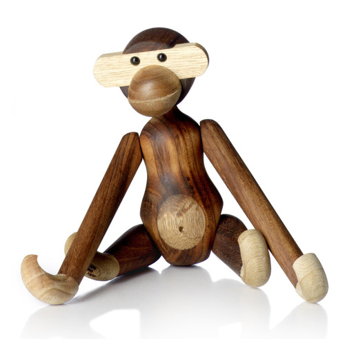 kay bojesen monkey 11" teak limba wood rosendahl