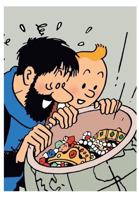 Tintin A4 Folder Treasures studio brillantine toronto canada Tintin A4 Folder Treasures studio brillantine toronto canada