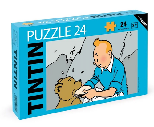 Tintin Puzzle Bear Cub / 24 Large Piece Puzzle studio brillantine toronto canada.