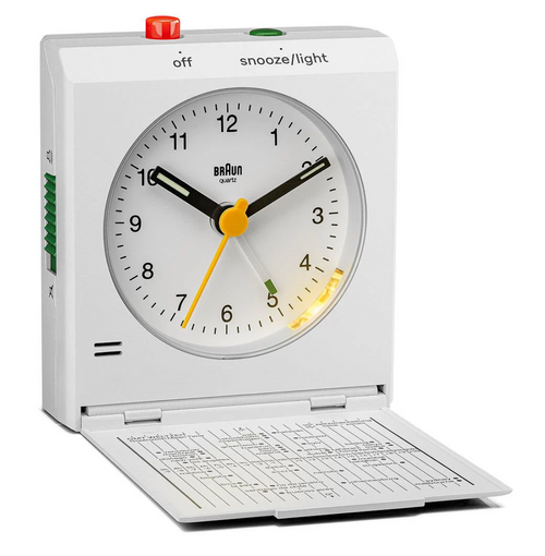 Braun Travel Alarm Clock BC05W white studio brillantine toronto canada 1