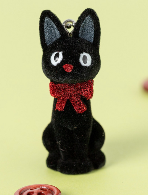 studio ghibli Kiki's Delivery Service Jiji Flocked Charm studio brillantine toronto canada