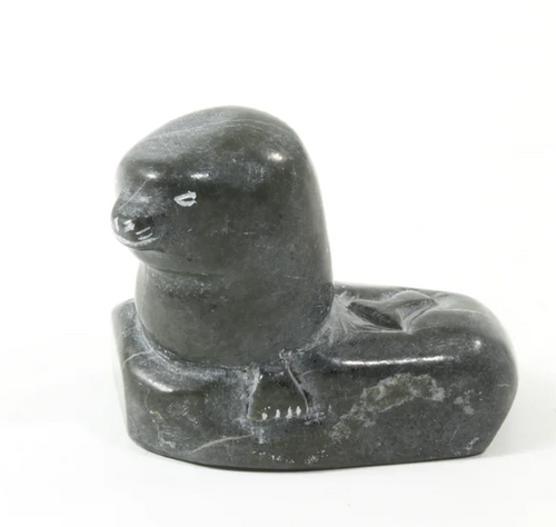 Inuit Art Sculpture Seal 86984 studio brillantine toronto canada