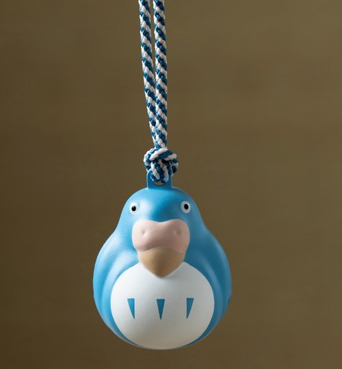 Studio Ghibli The Boy and the Heron Parrot Bell Charm blue studio brillantine toronto canada