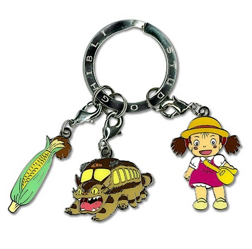 My Neighbour Totoro 3 Enamel Figures Triple Key Ring Catbus Mei Corn studio brillantine toronto canada 2
