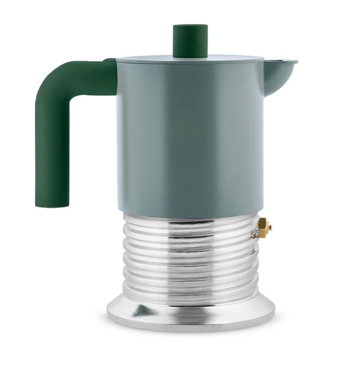 Alessi Vite espresso coffee maker 3 Cup sage green studio brillantine toronto canada