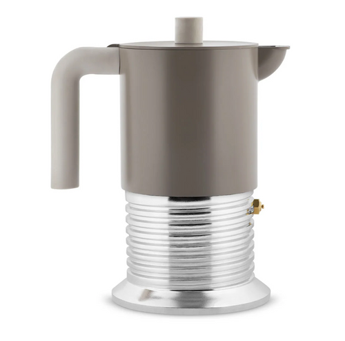 Alessi Vite / 3 Cup warm grey-grey espresso maker warm grey studio brillantine toronto canada