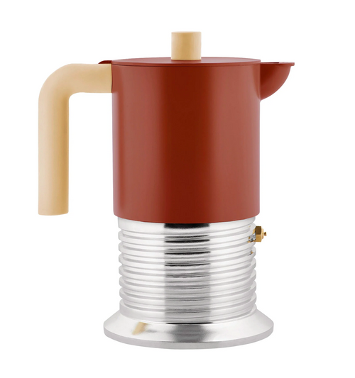 Alessi Vite espresso coffee maker 6 Cup brown studio brillantine toronto canada 3