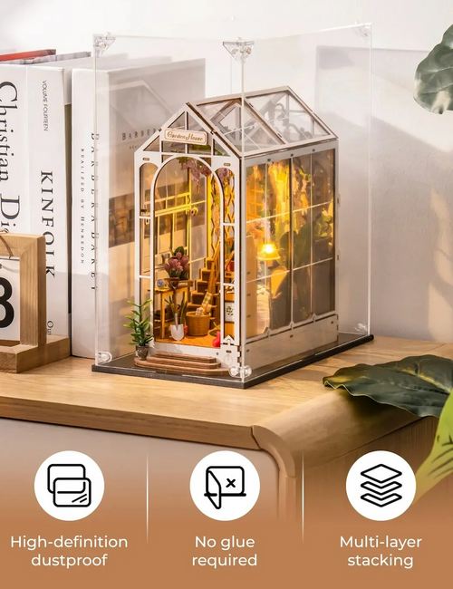 Rolife DIY Multi-Purpose Acrylic Display Box [Book Nook] studio brillantine toronto canada 6