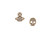 Vivienne Westwood Brandita Stud Earrings / Orb and Skull gold