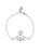  Vivienne Westwood Thin Lines Flat Orb Bracelet palladium