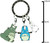 My Neighbour Totoro 3 Enamel Figures Key Ring d