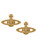 Vivienne Westwood Mini Bas Relief Earrings gold-topaz