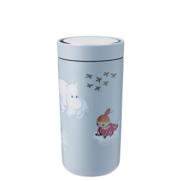 Moomin To Go Click Stelton steel cup cloud