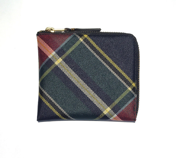 comme des garcons wallet bias tartan sa3100T a