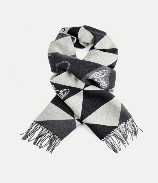 Vivienne Westwood Mandala Orb Scarf grey 2