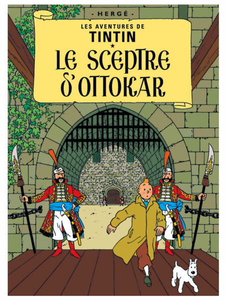 Tintin Poster Le Sceptre d’ Ottokar / King Ottokar's Sceptre