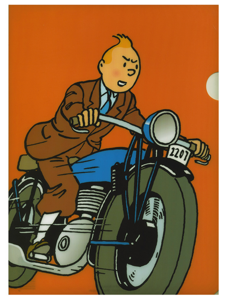 Tintin Folder Motorcycle
