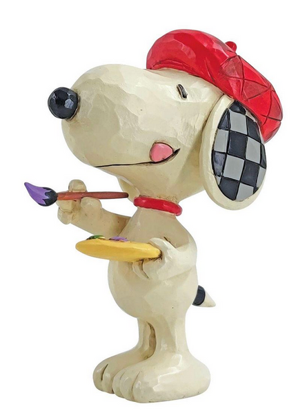 Peanuts Snoopy  Figurine Artist Painting studio brillantine 1