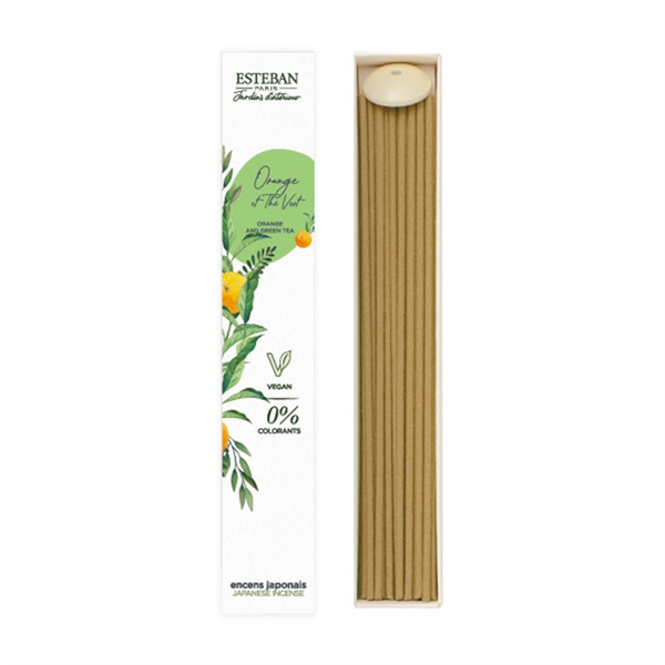 Esteban Interior Garden / Orange and Green Tea Japanese Incense