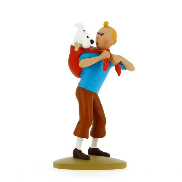 Tintin Figure Carrying Snowy-Milou / 12cm