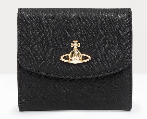 Vivienne Westwood Saffiano Small Wallet black studio brillantine toronto canada