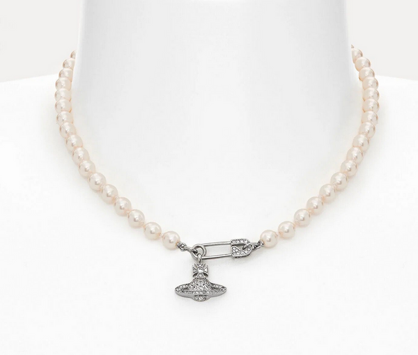 Vivienne Westwood Lucrece Pearl Necklace platinum-light creamrose studio brillantine toronto canada