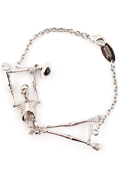 Vivienne Westwood Skeleton Bracelet Rhodium