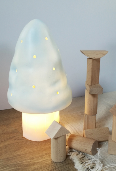 Heico Mushroom Light small blue studio brillantine toronto canada 1