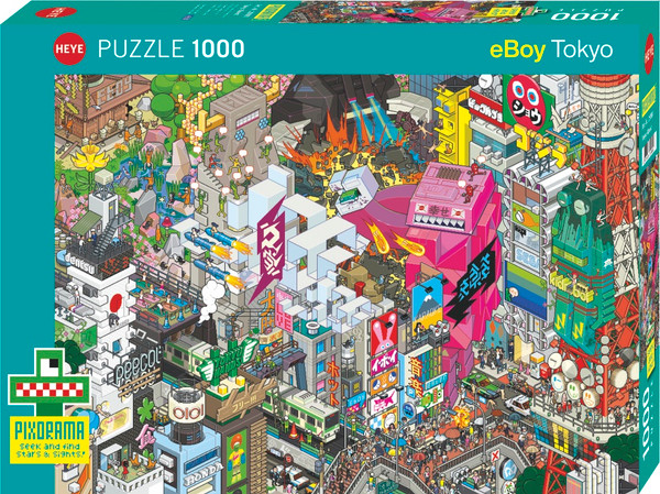 heye puzzle eBoy Tokyo Pixorama Puzzle / 1000 Piece studio brillantine toronto canada