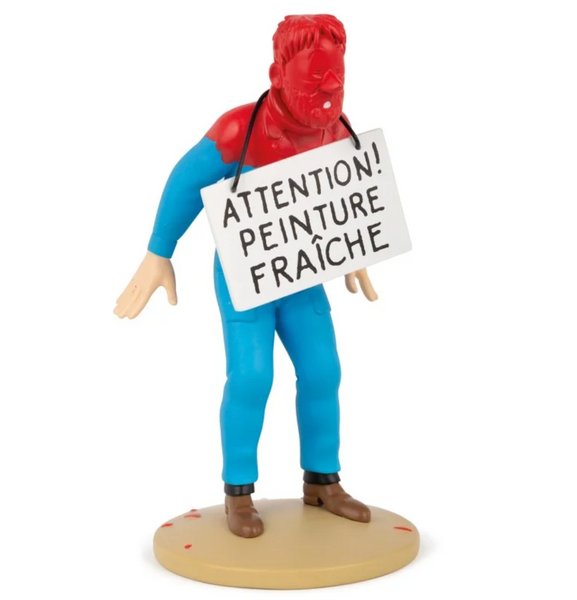 Tintin Figure Haddock Fresh Paint / Destination Moon studio brillantine toronto canada