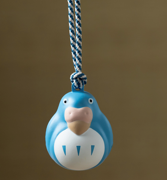 Studio Ghibli The Boy and the Heron Parrot Bell Charm blue studio brillantine toronto canada