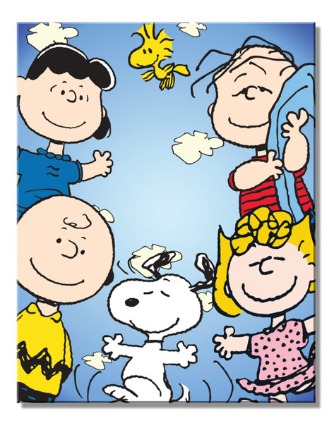 Peanuts Gang Metal Sign studio brillantine toronto canada