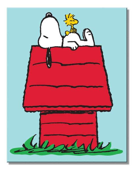 Peanuts Snoopy Woodstock Metal Sign studio brillantine toronto canada