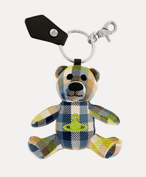 Vivienne Westwood Teddy Keyring fluro tartan studio brillantine toronto canada