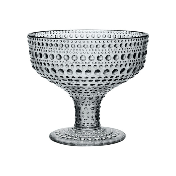 iittala Kastehelmi Footed Bowl grey studio brillantine toronto canada