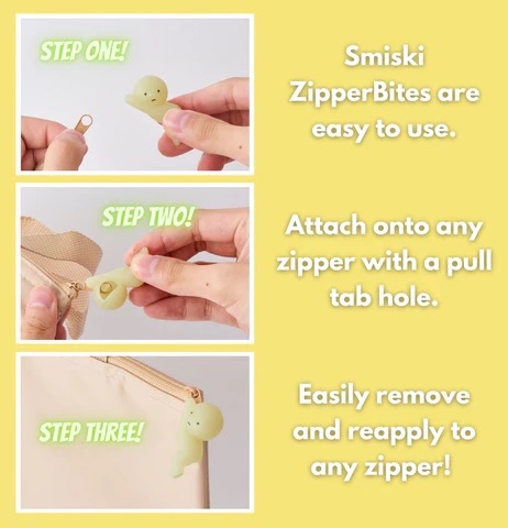 smiski zipper bite