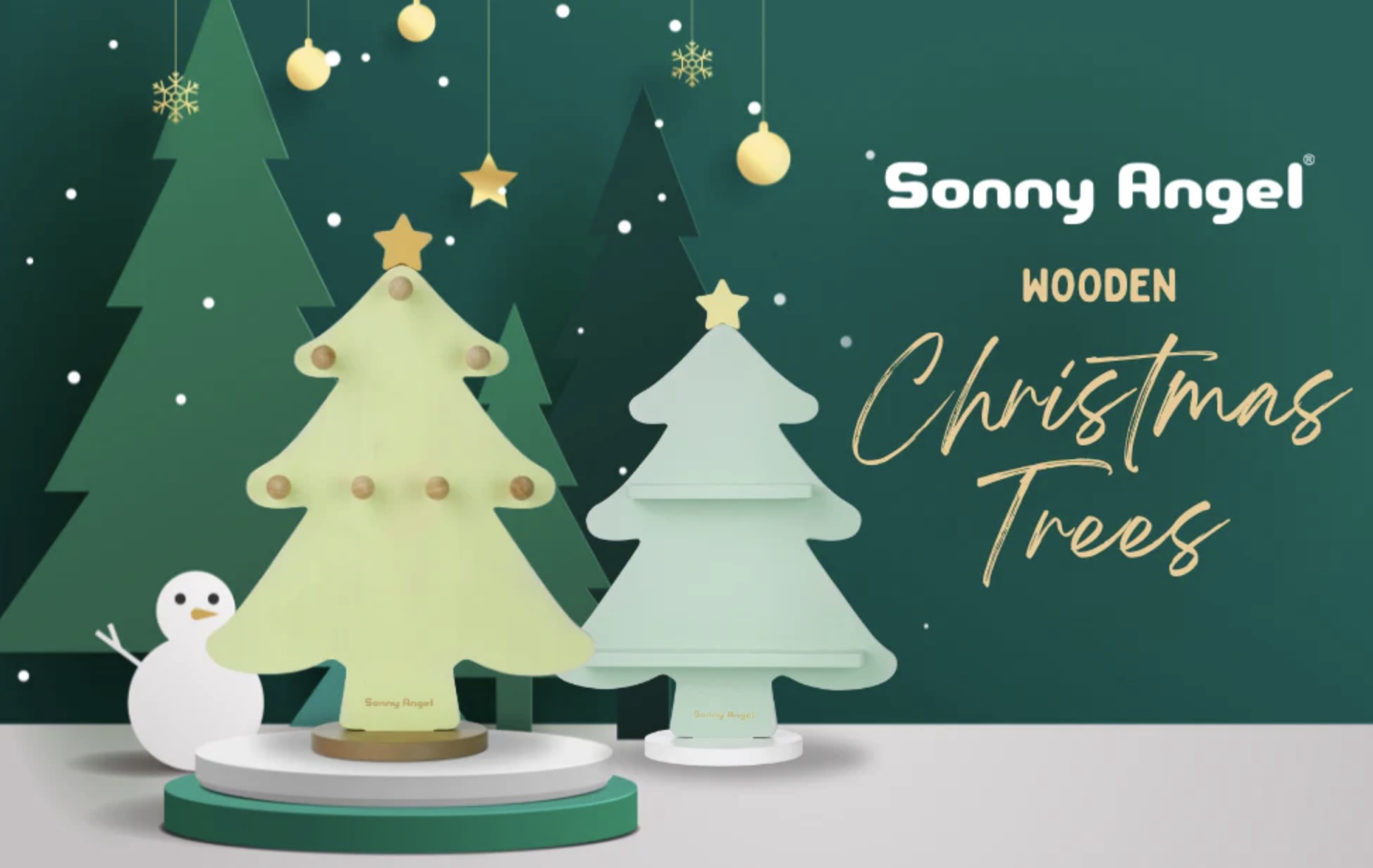 Sonny Angel Wooden Tree Display studio brillantine