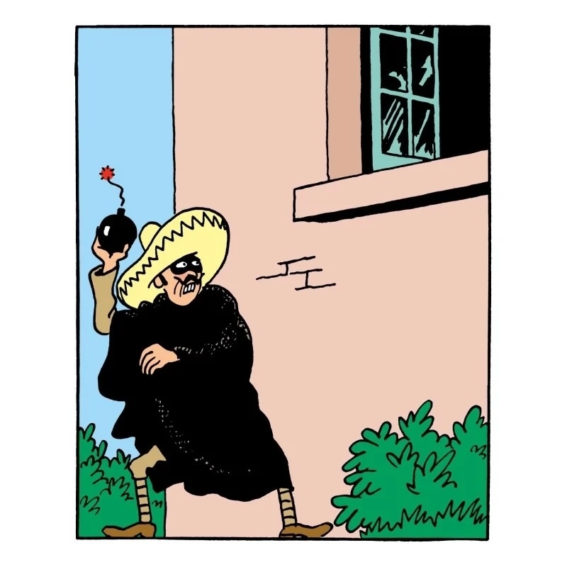 Tintin Figure Caporal Diaz Terrorist