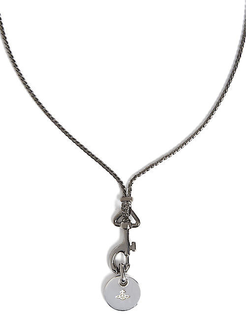 Vivienne Westwood Ladies Silver Plated Brandita Long Necklace  63010094-02P102-CN| Francis & Gaye Jewellers