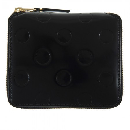 CDG Wallet Polka Dots Embossed SA2100NE black