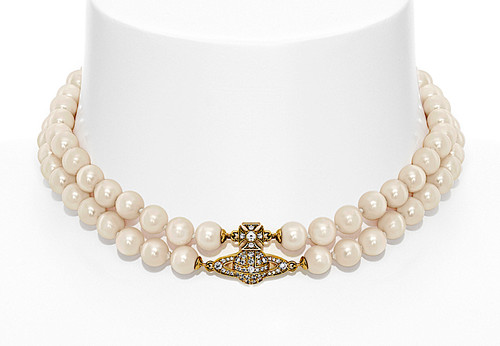 Vivienne Westwood Graziella Pearl Choker gold-creamrose
