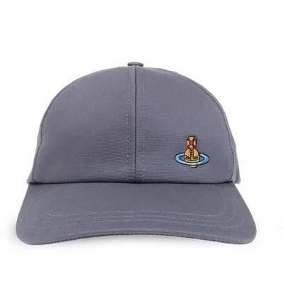 帽子 vivienne westwood Vivienne Westwood Uni Baseball Cap denim blue
