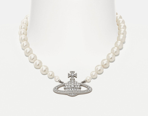 Vivienne Westwood|JEWERLY (ONE ROW PEARL BAS RELIEF CHO Vivienne_Westwood_One_Row_Pear