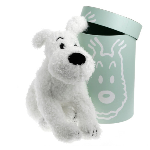 Milou-Snowy Plush 37cm with Cylinder Box