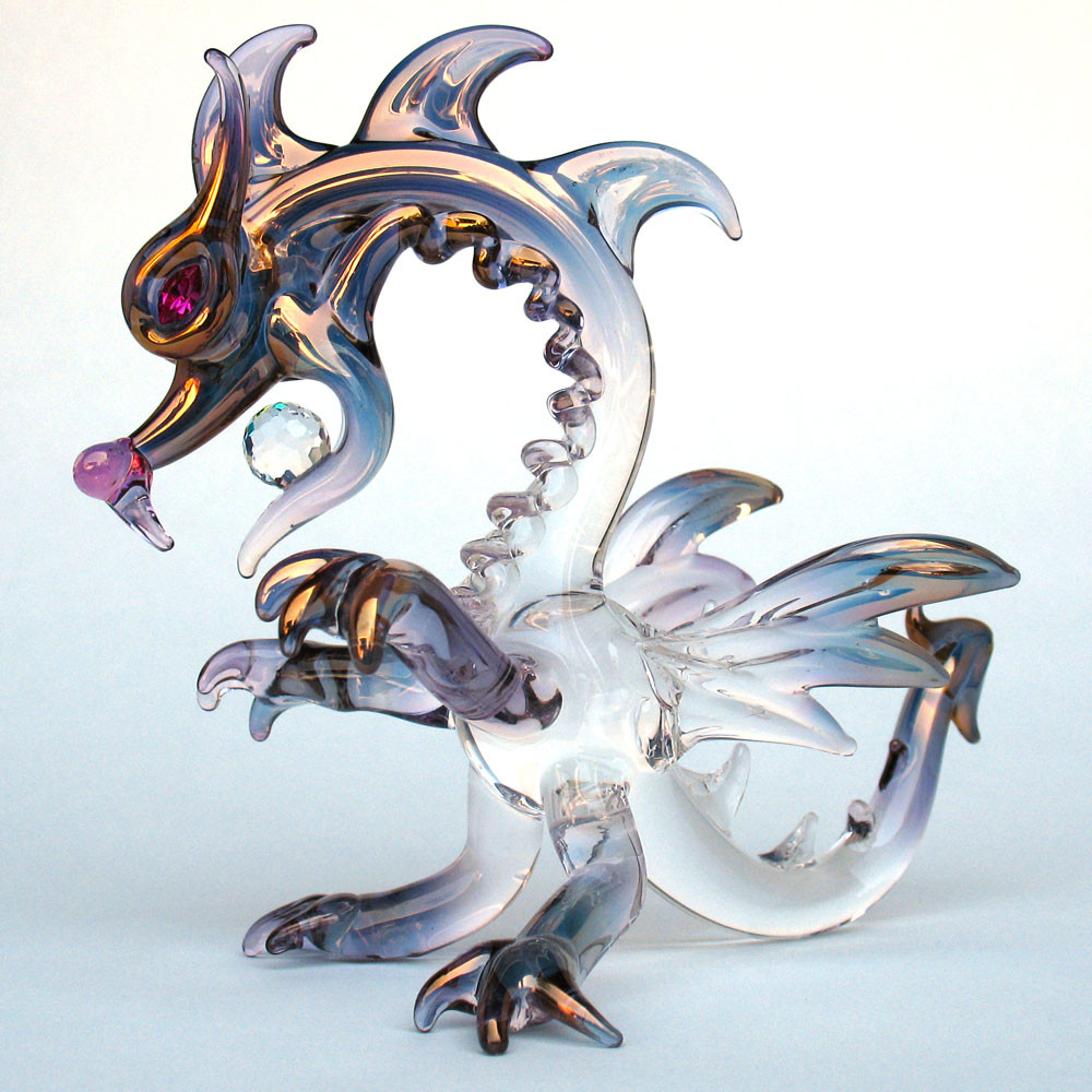 Hand Blown Glass Dragon Classic Prochaska Gallery