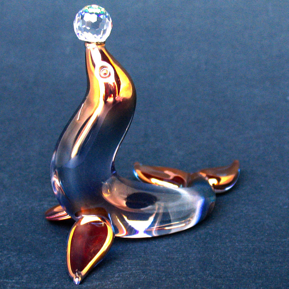 Hand Blown Glass Sea Lion - Prochaska Gallery
