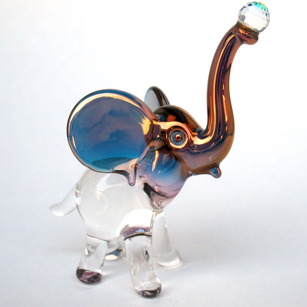 Hand Blown Glass Circus Elephant - Prochaska Gallery