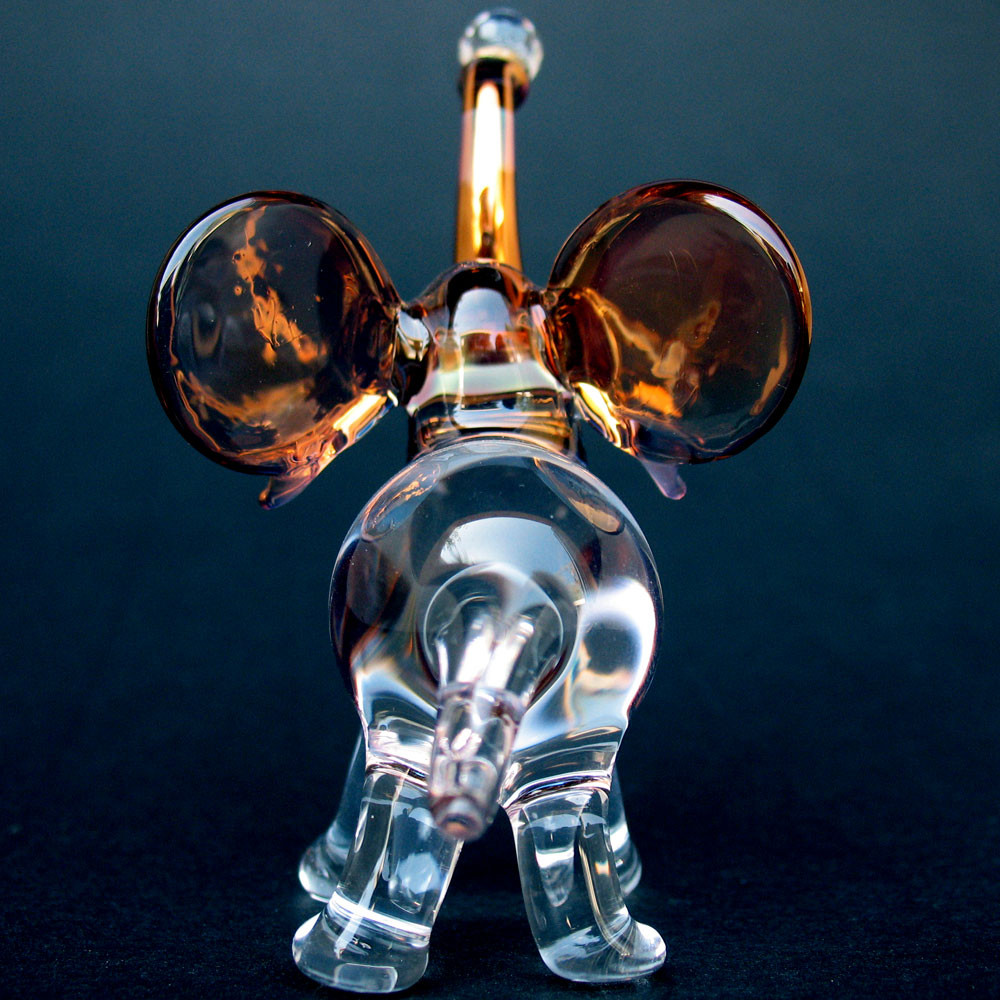 Hand Blown Glass Circus Elephant - Prochaska Gallery
