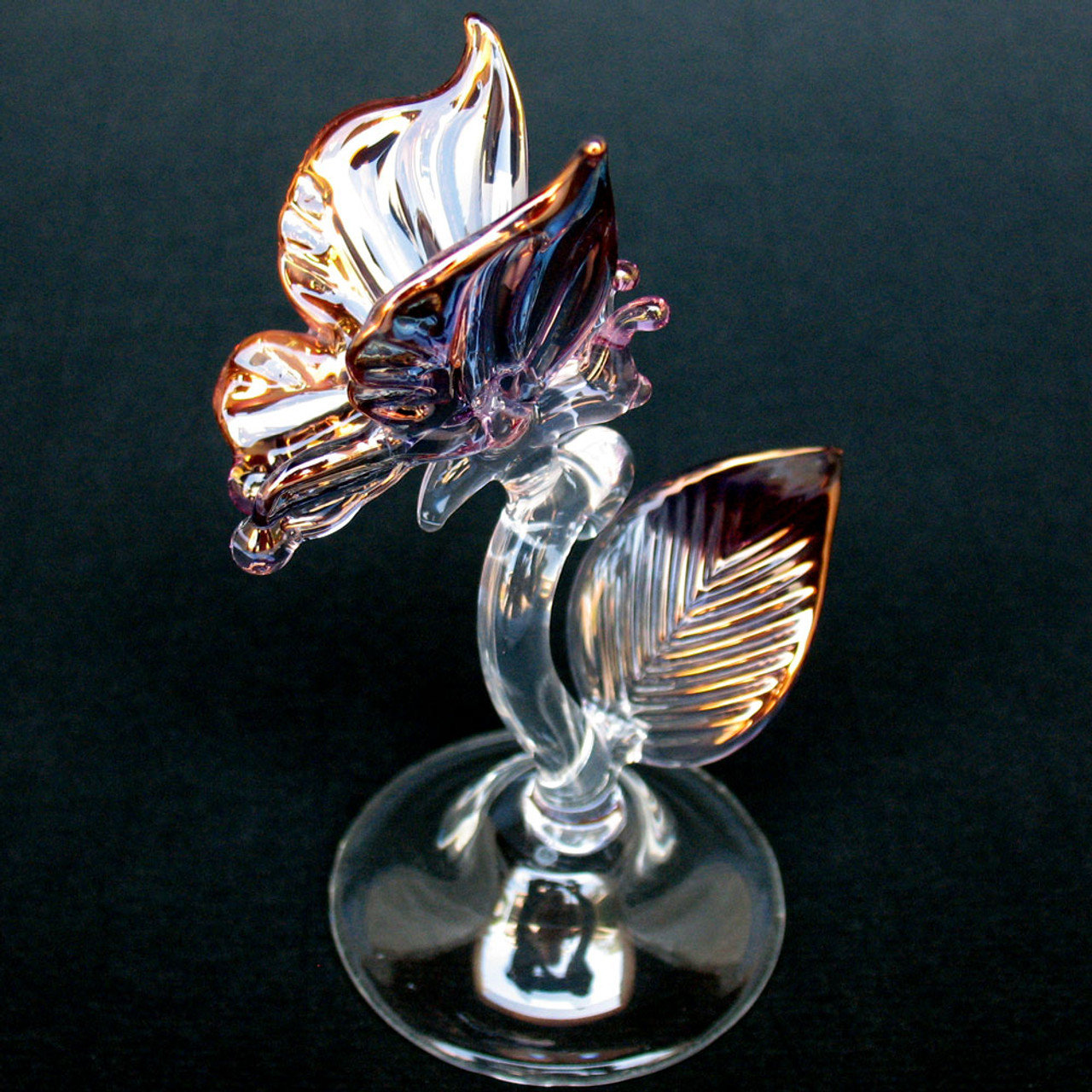 Butterfly Figurine of Hand Blown Glass